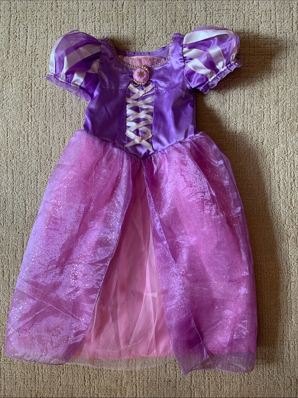 Rapunzel dress.